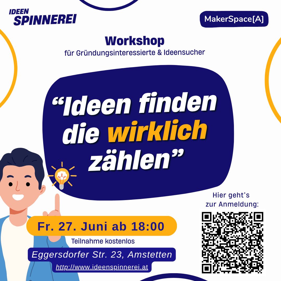 Ideenspinnerei - Workshop "Ideen finden die wirklich zählen"