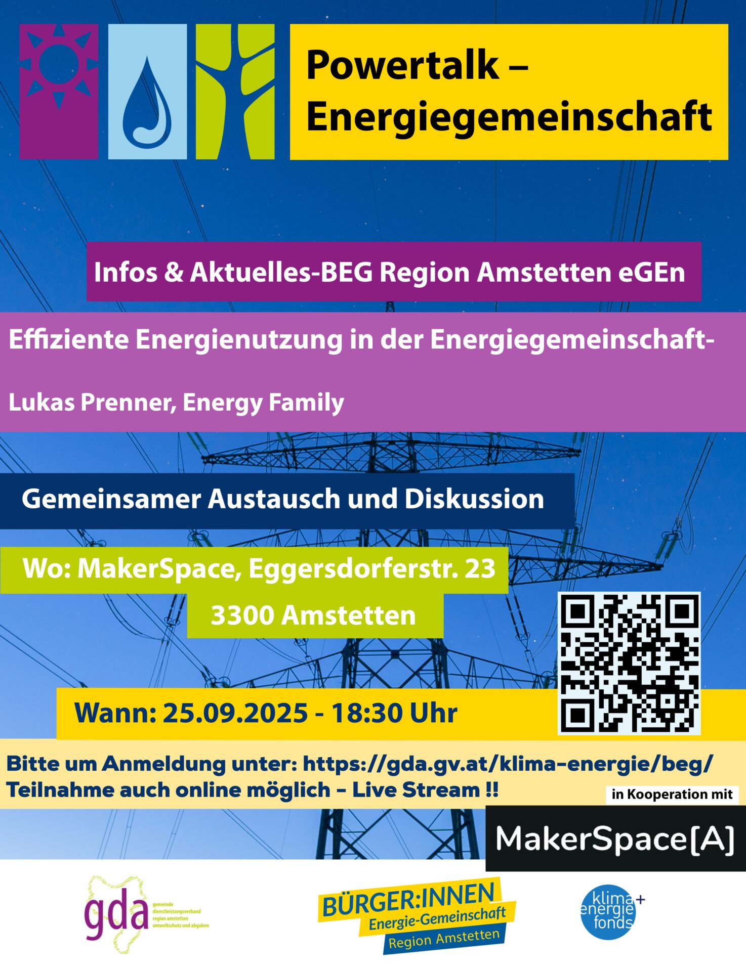 Power-Talk BürgerInnen - Energiegemeinschaft Region Amstetten