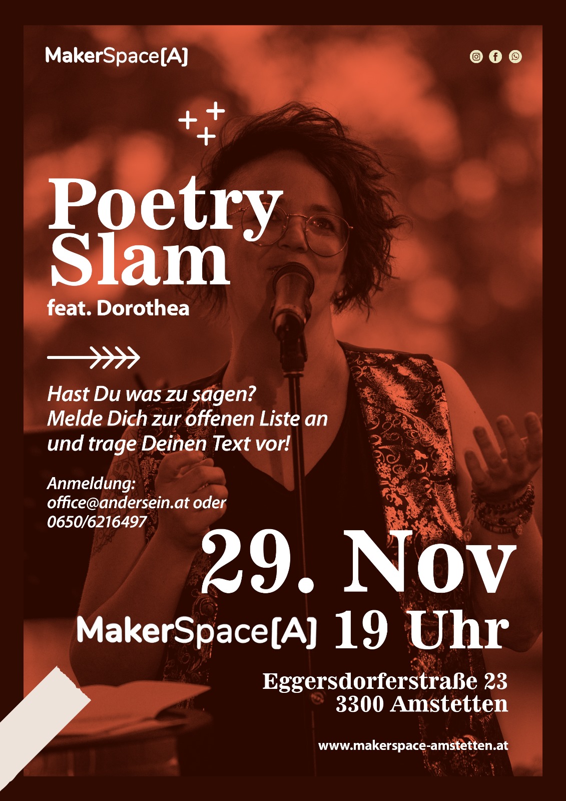 Premiere im MakerSpace[A]: Bühne frei für den ersten Poetry Slam