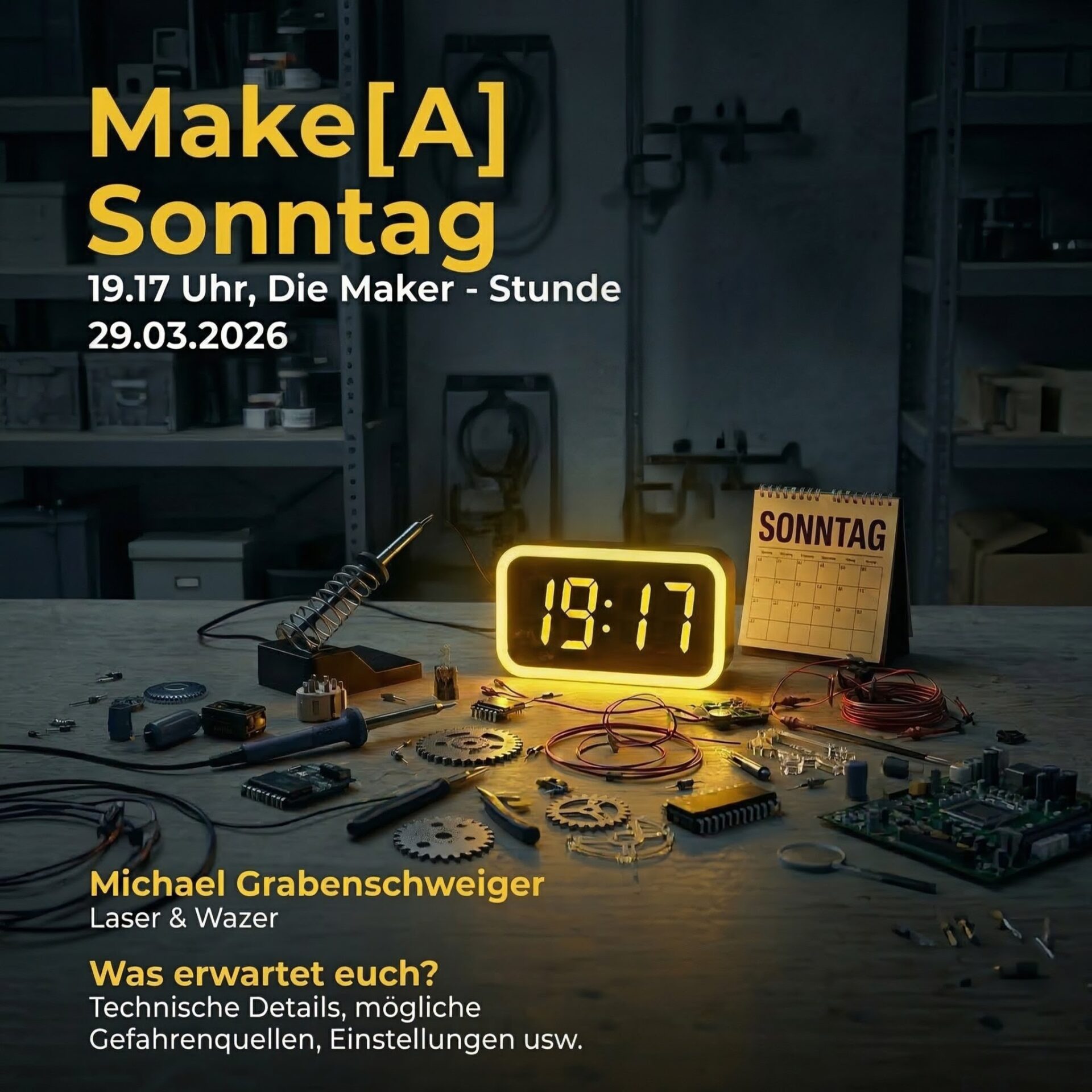 Make[A] Sonntag: „19:17 Uhr – Die Maker-Stunde“